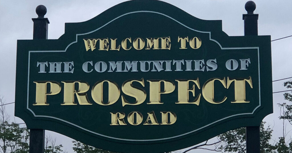 Prospect Prospect road sign