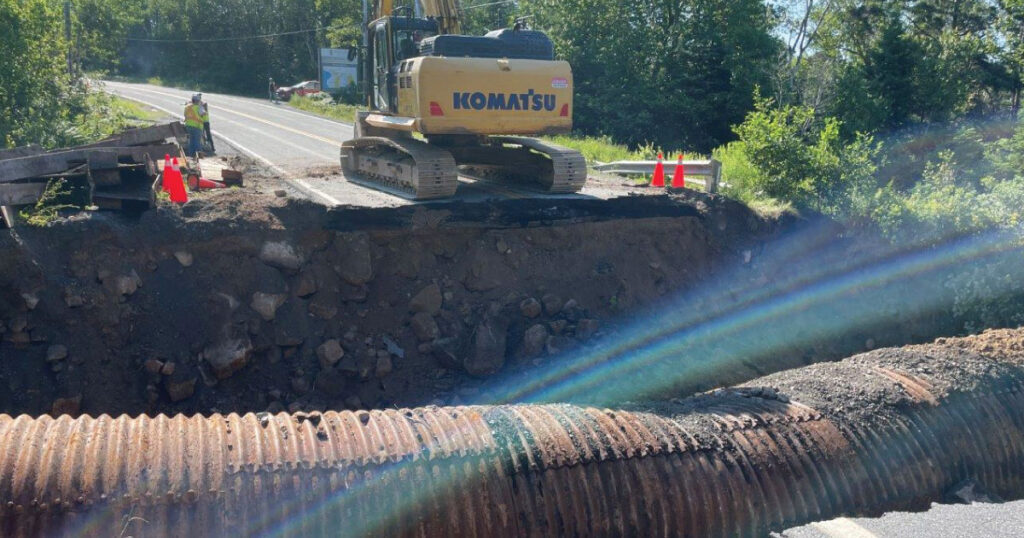 Culvert installation on Prospect road Blind Bay